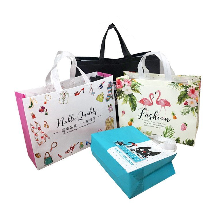 New Designer Custom Laminated Pp Nonwoven Shopping Bag Non-Woven Polypropylene Fabric Tote Bag