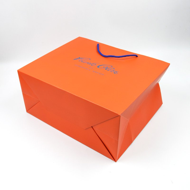 Lilang 2023 Luxury Ribbon Handle Boutique Shopping Packaging Customized Printed Euro Paper Gift Bags With Logo