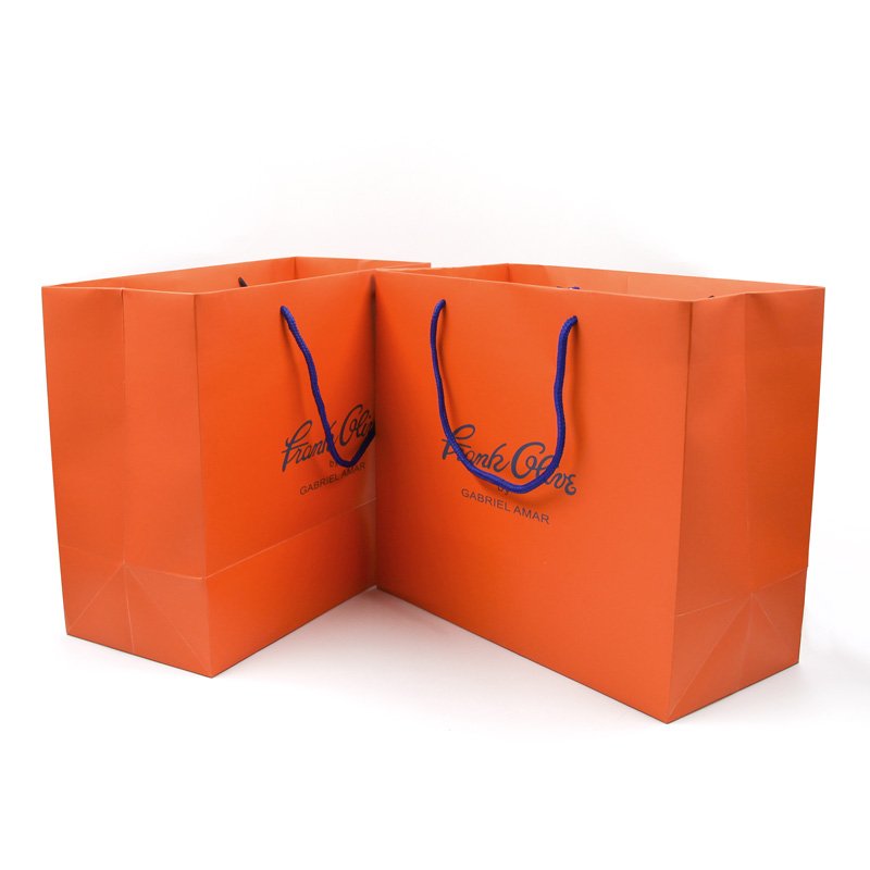 Lilang 2023 Luxury Ribbon Handle Boutique Shopping Packaging Customized Printed Euro Paper Gift Bags With Logo