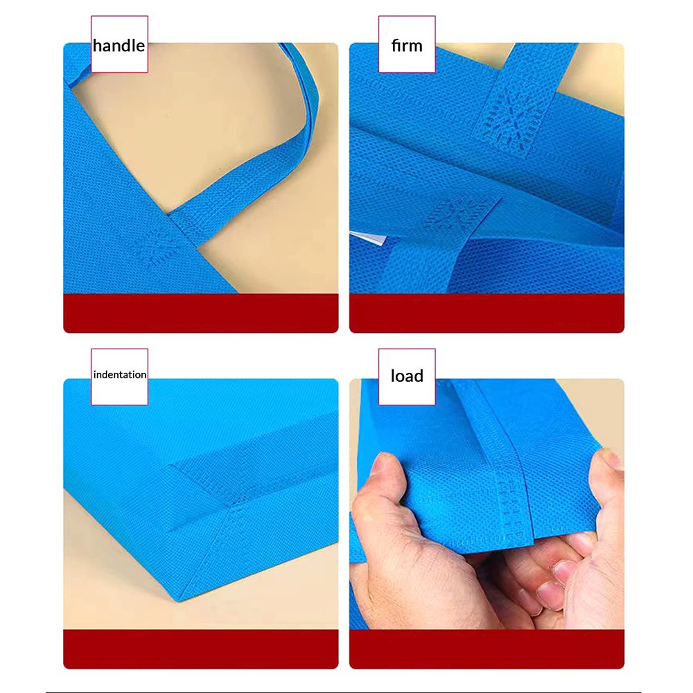 Manufacturer Custom Multi-color Large Capacity Supermarket Non-woven Shopping Bag Nonwoven Shopping Bag