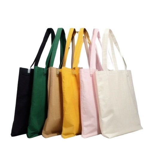 Promotional friendly Blank Plain Cotton Canvas Bags Reusable Shopping Cotton Tote Bags With Custom Logo