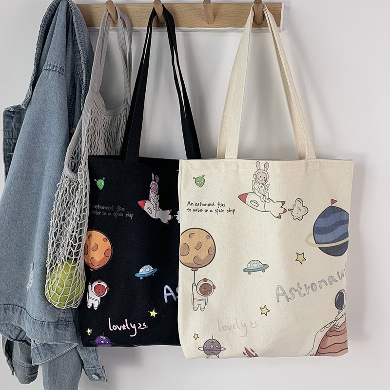 Promotional friendly Blank Plain Cotton Canvas Bags Reusable Shopping Cotton Tote Bags With Custom Logo
