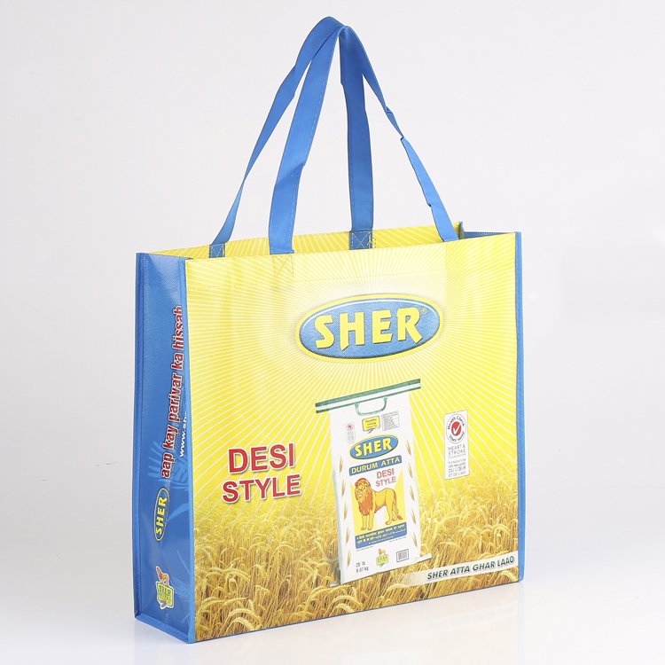 High quality personalized wholesale pp lamination custom printed laminated non woven shopping bag