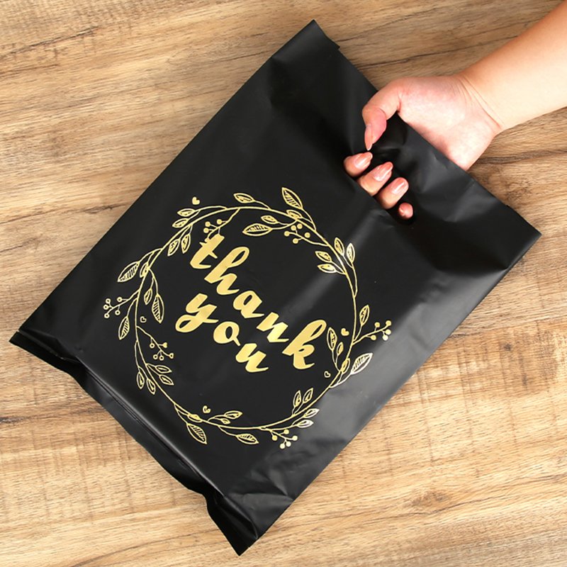 Instock Shop Grocery Boutique Packaging Clothing Shoes Gifts Packing Printing Plastic Shopping Bag With Handle