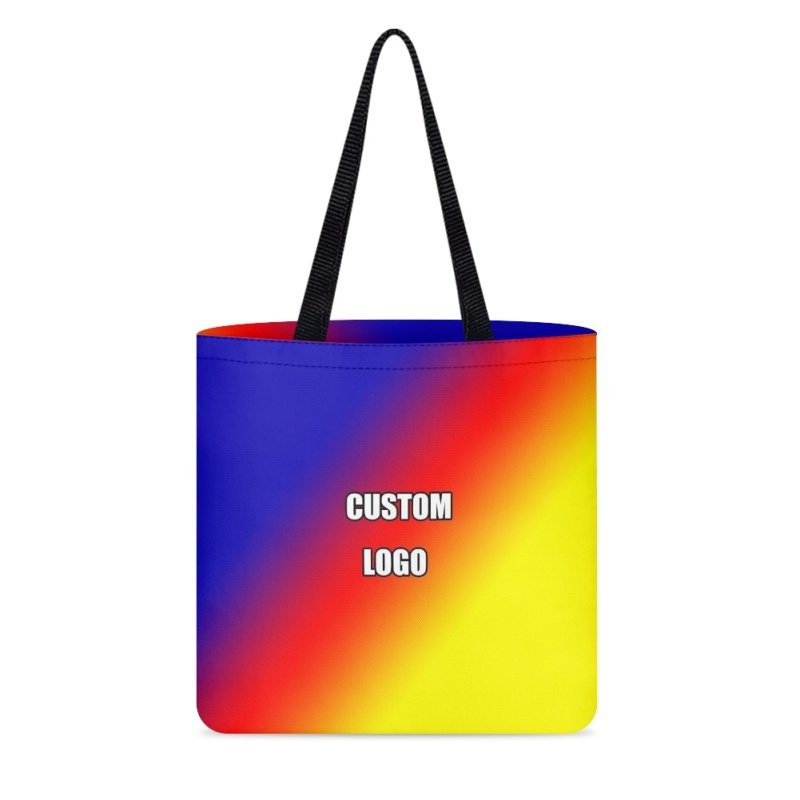 Dropship POD Double-sided Printing Shopping Bag Hawaiian Kukui Nut Tree Handbag for Women
