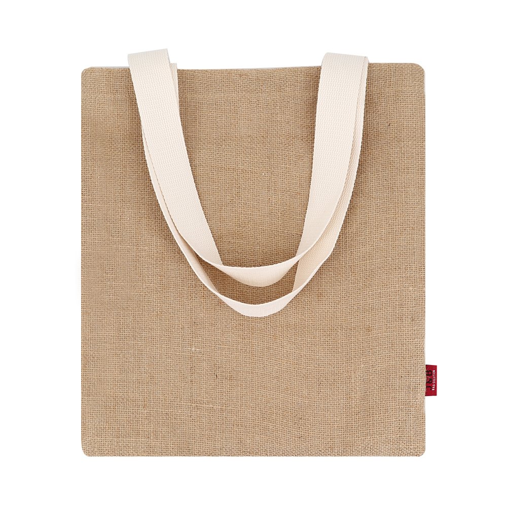 Customizable Natural Hemp Jute Tote Shopping Bag Eco Sustainable Burlap Hessian Carry Beach Bags with Logo Printed Custom
