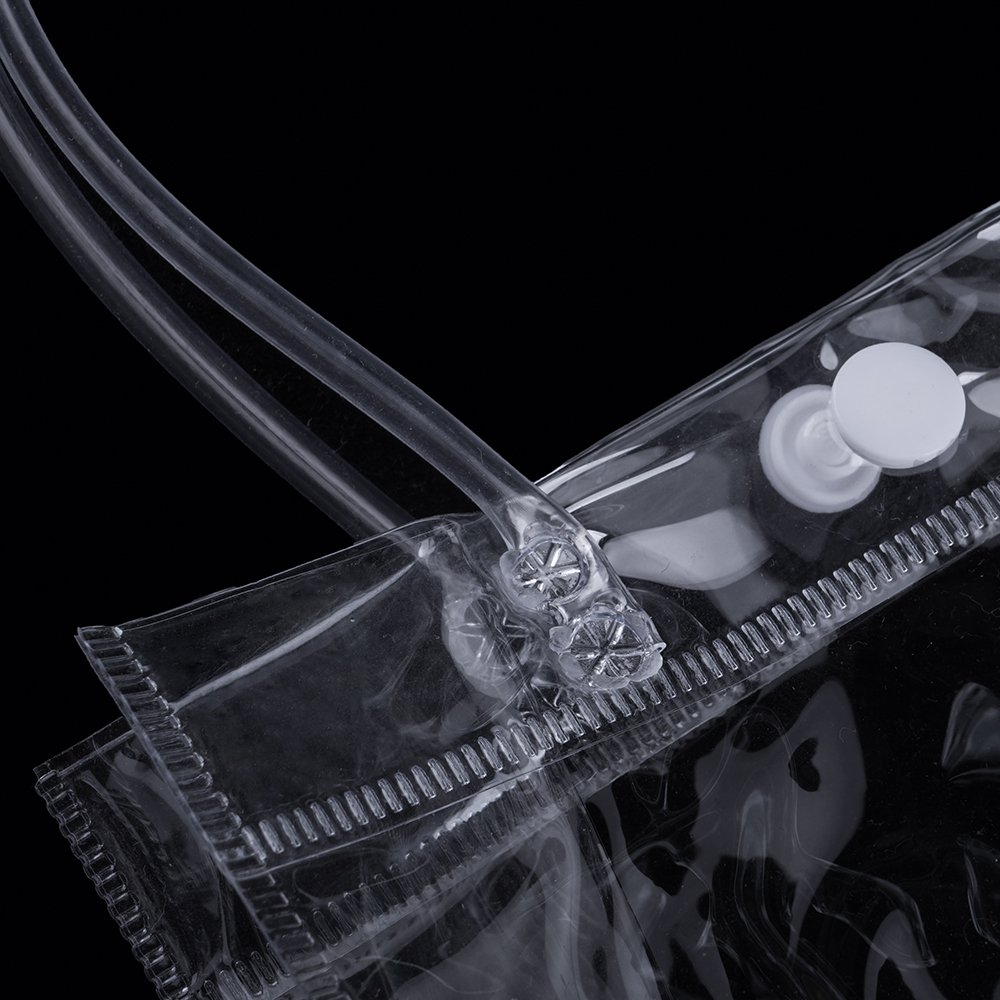 Hot Selling High Quality Transparent Reusable Clear Shopping Pvc Custom Gift Packaging Bag For Industrial Use With Logo
