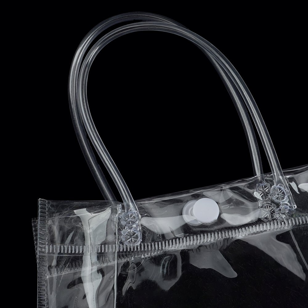 Hot Selling High Quality Transparent Reusable Clear Shopping Pvc Custom Gift Packaging Bag For Industrial Use With Logo