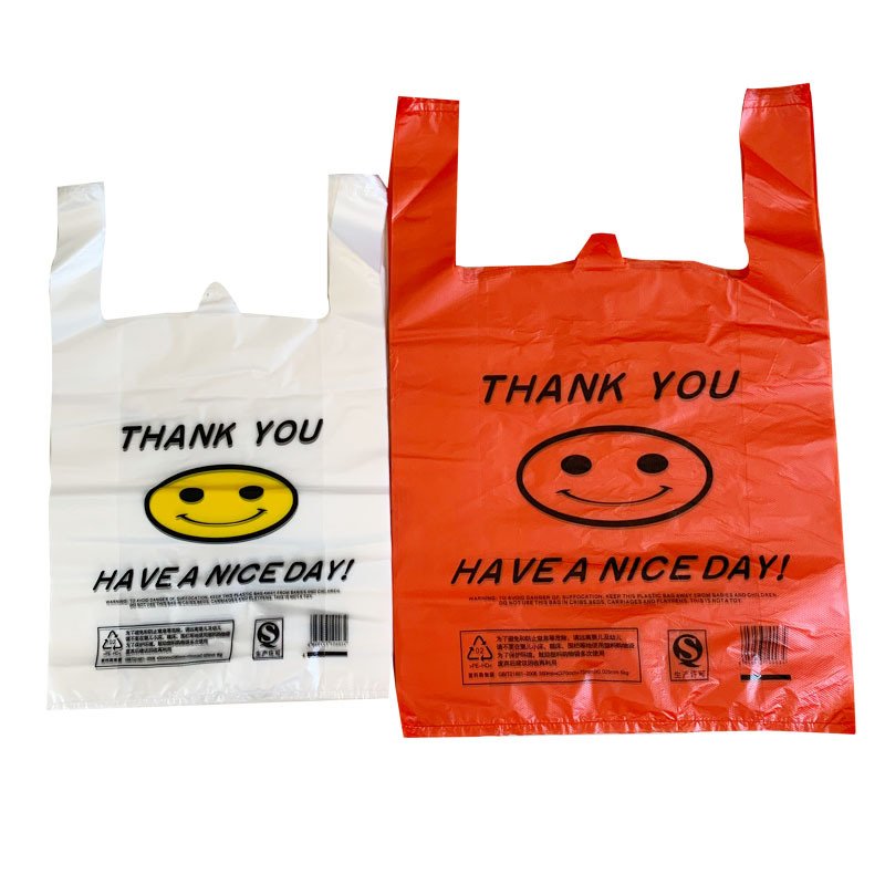 Cornstarch Biodegradable Packaging Bag Hdpe Cheap T-shirt Bags Clear Poly Bags With Handles