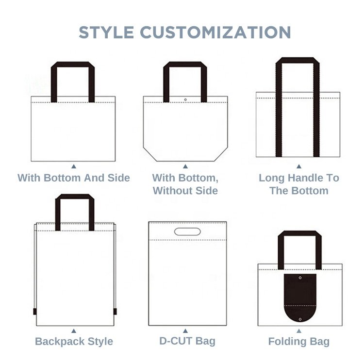 Huahao eco-friendly Custom Logo promotional non woven bag shopping