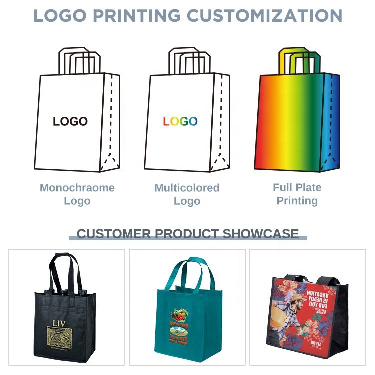 Huahao eco-friendly Custom Logo promotional non woven bag shopping
