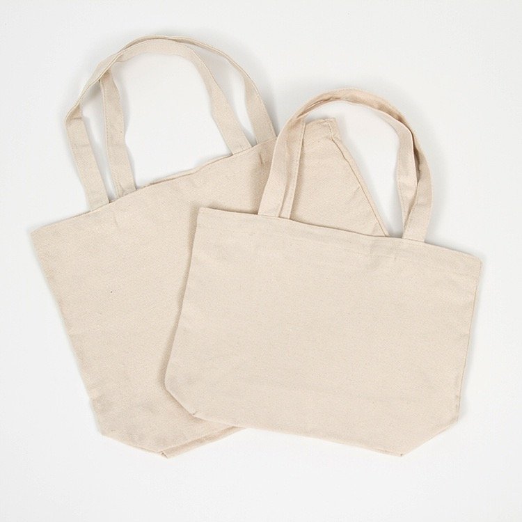Fashion Eco Friendly Cheap Reusable Custom Logo Plain White Organic Cotton Canvas Tote Bag for Shopping