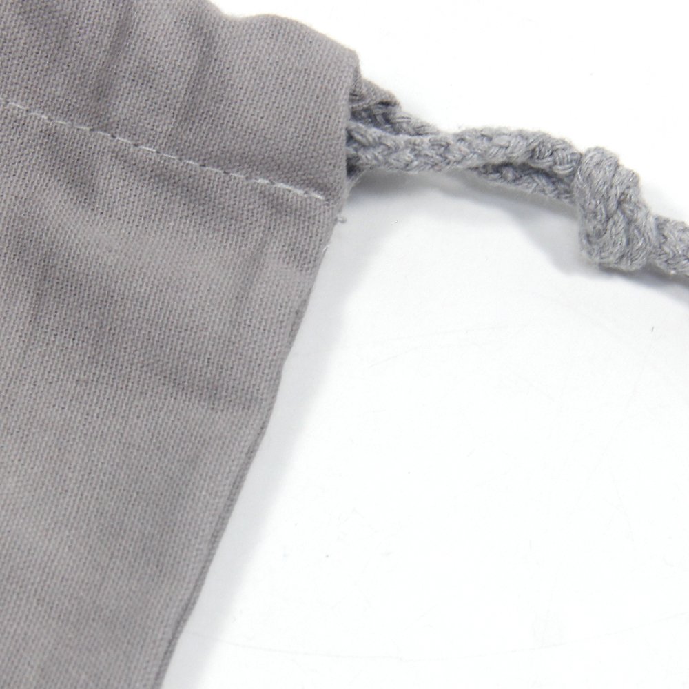 China Factory Customized LOGO Durable Natural Cotton Wine Long Pouch Shoe Bag Beam Drawstring Gift Bags