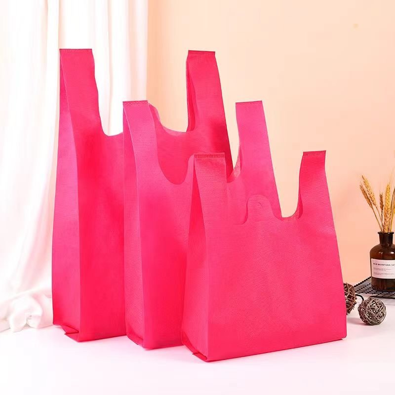 Non Woven Bags 35 X 17 X 35 Non Woven T Shirt Shopping Bag Promotional Non-Woven Fashion Shopping Bags
