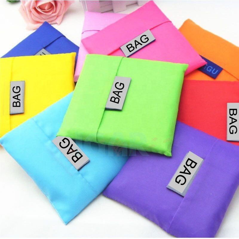 Waterproof Shopping Bag Colors To Choose Portable Folding Creative Reusable Foldable Shopping Bag Market Grocery Bag