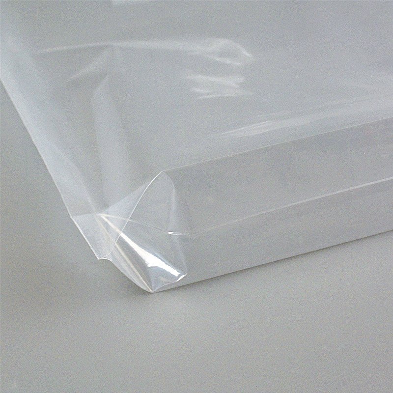 Yiwu Factory Wholesale Custom Printed PE Thickened Plastic Handbags Transparent Gift Shopping Bags Upscale Minimalist Clothing