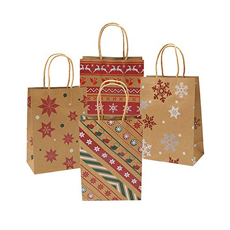 Custom Printed Luxury packaging bag Kraft Paper food packaging bag Shopping Bags for Gifts