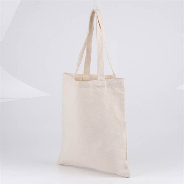 Hot Sale canvas fabric organic tote folding shopping bag Cotton Shopping Tote Bag With Custom Logo Printed
