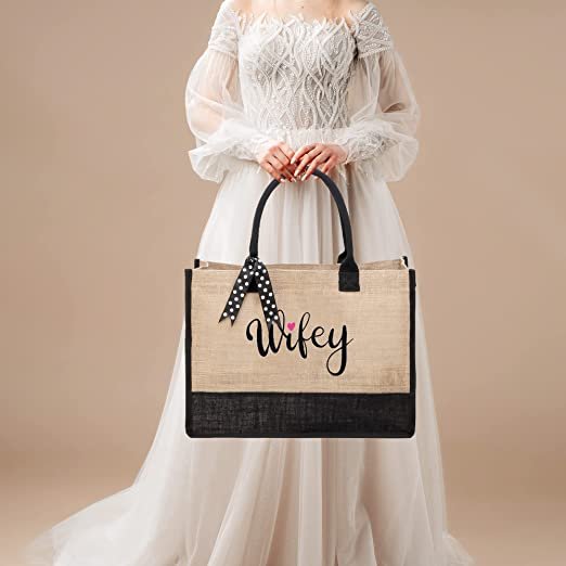 Promotional Custom Logo Wedding Shopping Linen Jute Gunny Tote Gift Bag Burlap Bags Wholesale
