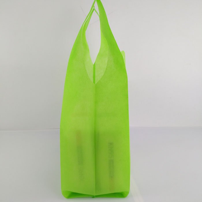Custom made fashion design eco friendly grocery carry packaging foldable reusable nonwoven fabric shopping bag with logo