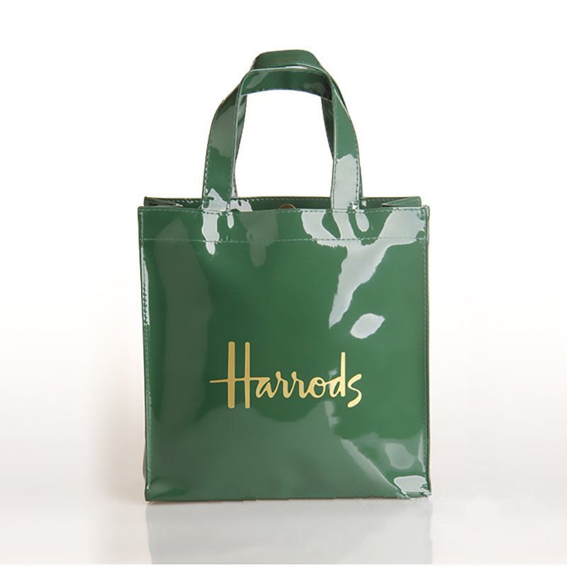 Luxury Custom PVC Tote Shopping Bag With Lining Promotional PVC Shopping Bag Reusable Waterproof PVC Shoulder Shopper Bag