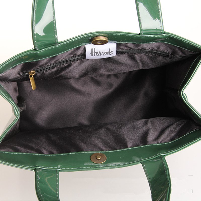 Luxury Custom PVC Tote Shopping Bag With Lining Promotional PVC Shopping Bag Reusable Waterproof PVC Shoulder Shopper Bag