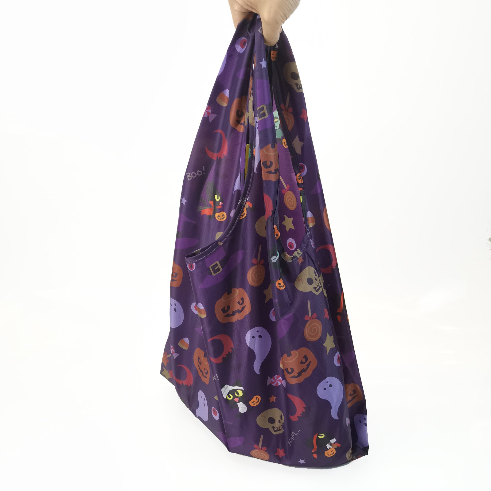 Wholesale Grocery Eco-friendly Pouch Foldable Ripstop Nylon Bags Reusable Folding Polyester Shopping Bag