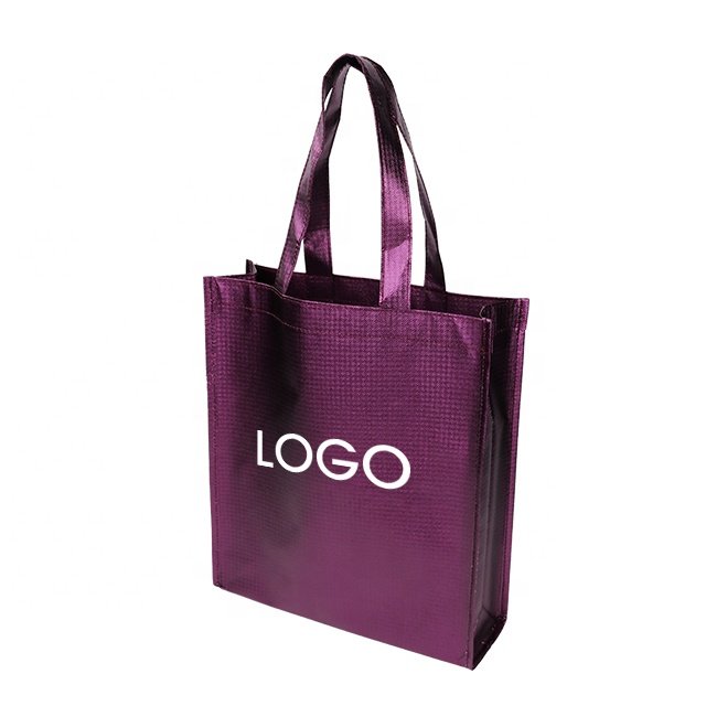 OEM/ODM Customized Printed Tote Grocery RPET Reusable Non Woven bag Laminated shopping bag With Logo
