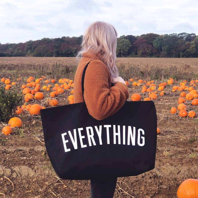 Everything Really Big Bag Reusable Eco-friendly Maxi Tote Weekend Travel Bag Giant Grocery Canvas Oversized Shopping Bag