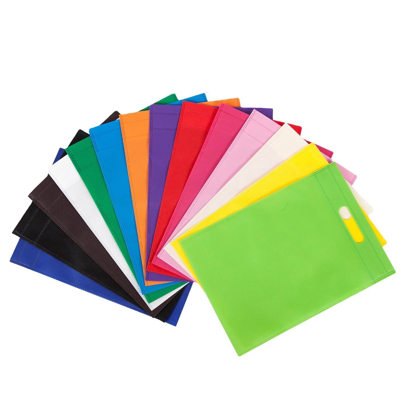 Custom logo flat U Cut non-woven bag nonwoven eco grocery Die Cut non woven shopping bag