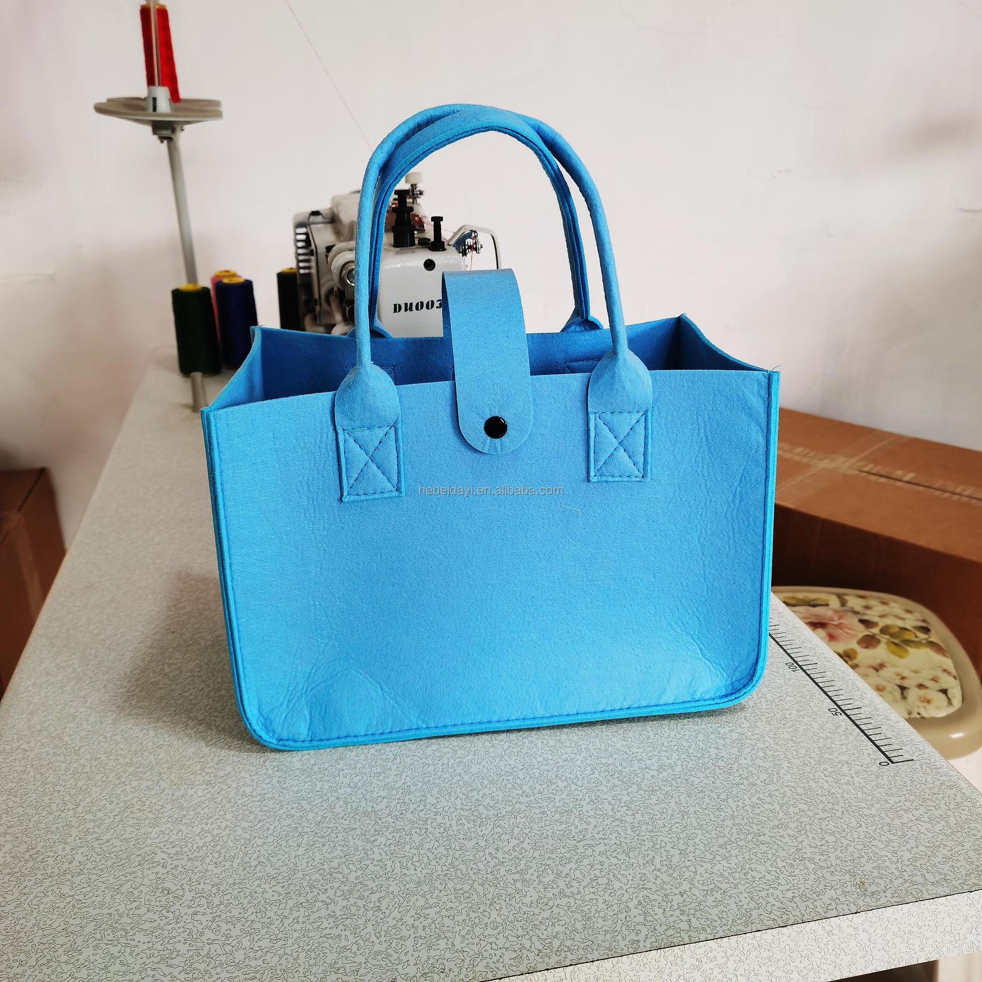 Wholesale Ladies Handbags Fashion Felt Shopping Bags Large Capacity Felt Gift Bags for Women