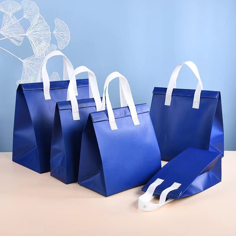 Wholesale custom disposable aluminum foil cold insulation three-dimensional non-woven bag cake packaging bag