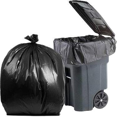 Wholesale Disposable 55 60 100 160 Gallon Industrial Garbage Bag Large Black Heavy Duty Garbage Bags