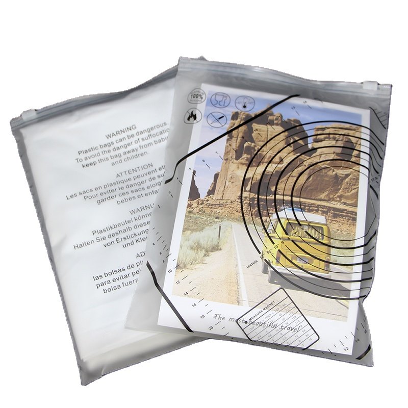 Zipper Lock Ziplock Bags Pouches White Cpe Plastic Packing Clothing Packaging Socks Packaging Underwear Packaging LDPE Accept