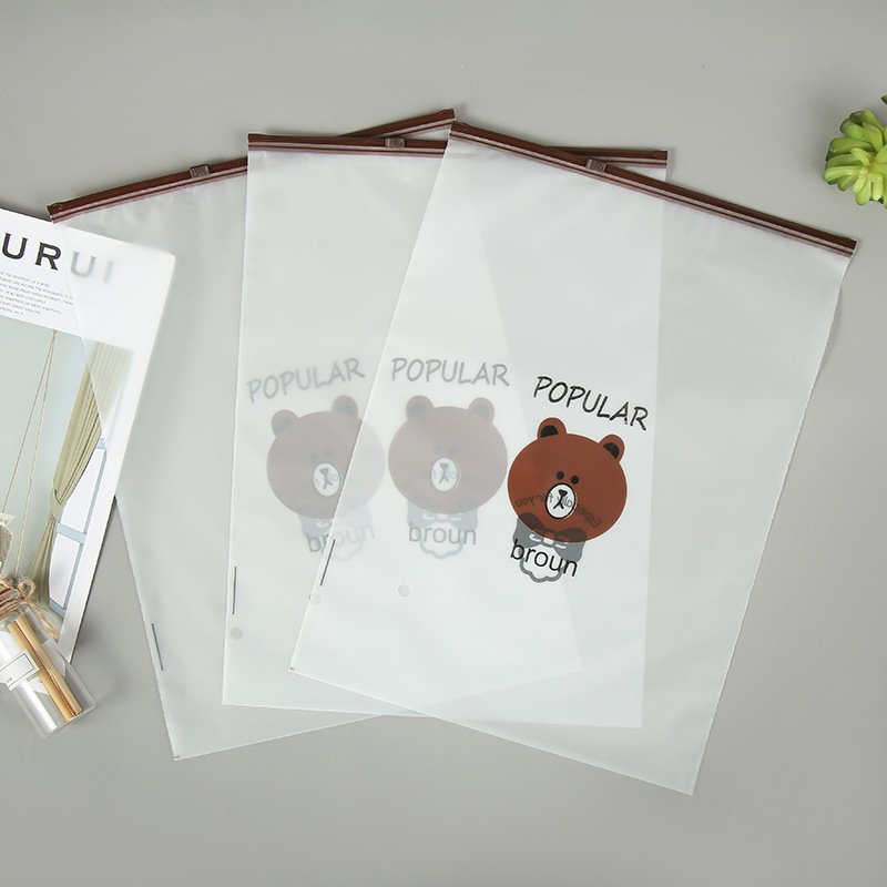 Zipper Lock Ziplock Bags Pouches White Cpe Plastic Packing Clothing Packaging Socks Packaging Underwear Packaging LDPE Accept