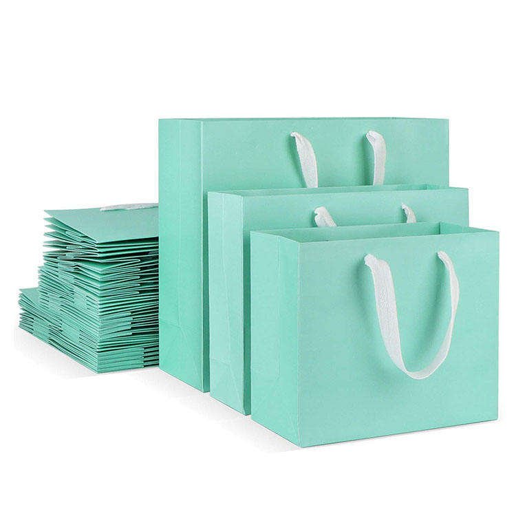 Custom Printed Paper Bag Reusable Gift Paper Shopping Bag for Sustainable Shopping for Marketing