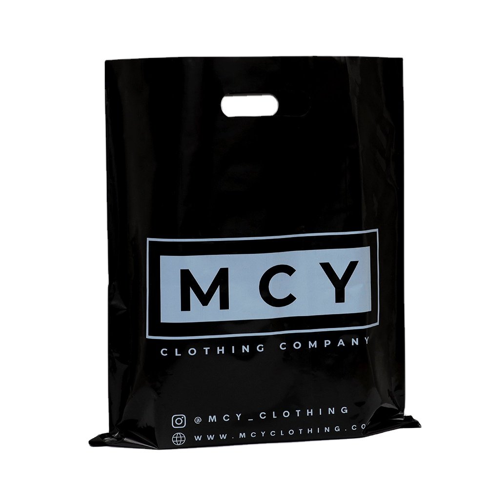 Pink Plastic Shopping Bags Custom Plastic Shopping Bag Wholesale Plastic Shopping Bags Cute For Boutique