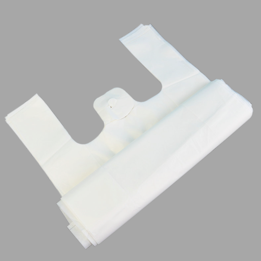 Custom Printing 100% PLA Biodegradable Retail Shopping Bag Eco-friendly Degradable Packaging Bag T-shirt dissolvable Plastic Bag