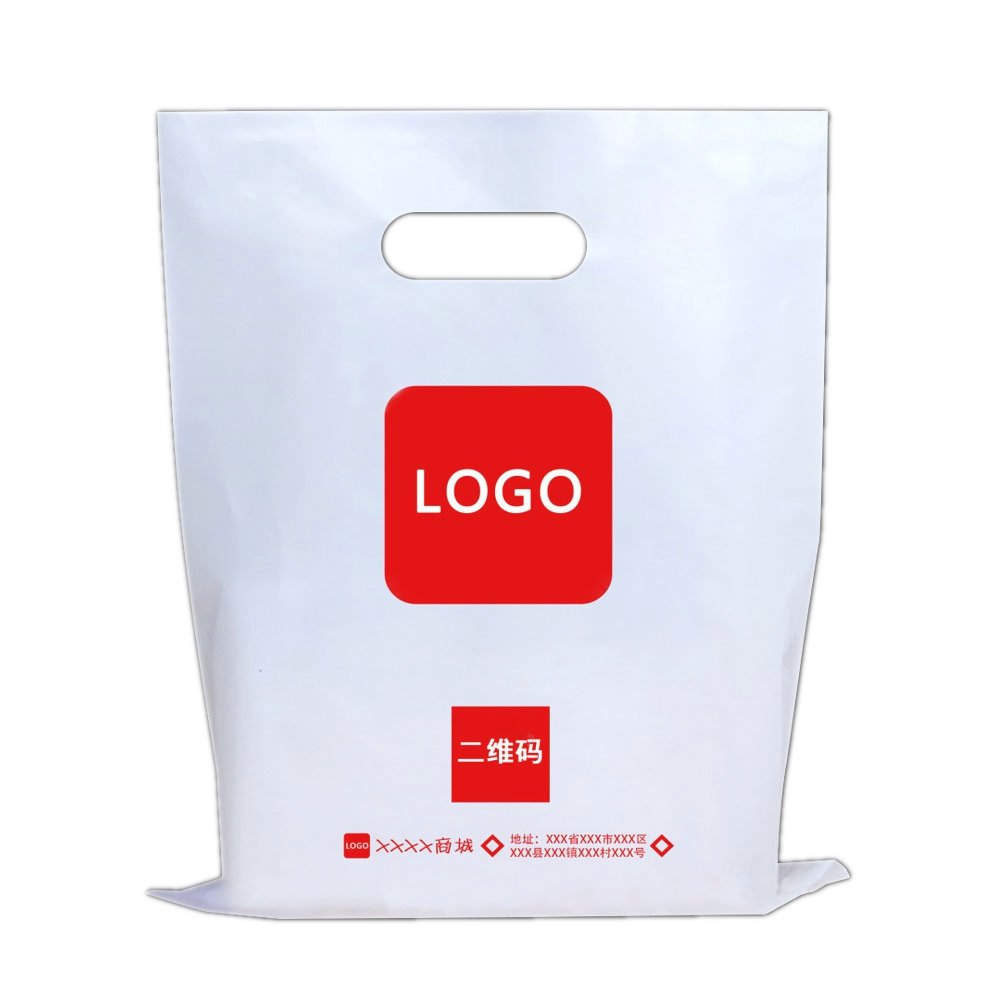 Custom Plastic Gifts Portable Shopping Bag With Logo Clothing Packaging Bag with Handle
