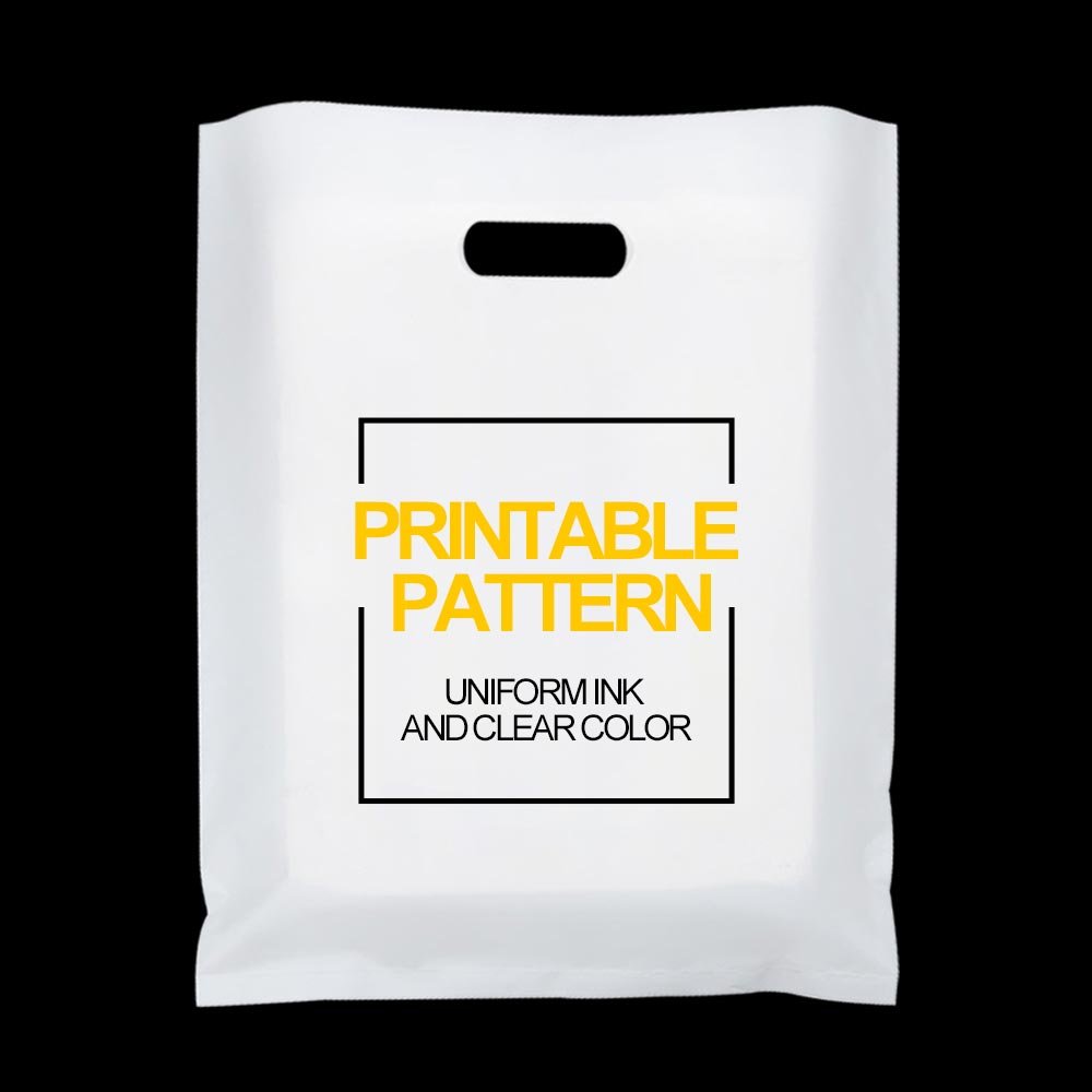 Custom Plastic Gifts Portable Shopping Bag With Logo Clothing Packaging Bag with Handle