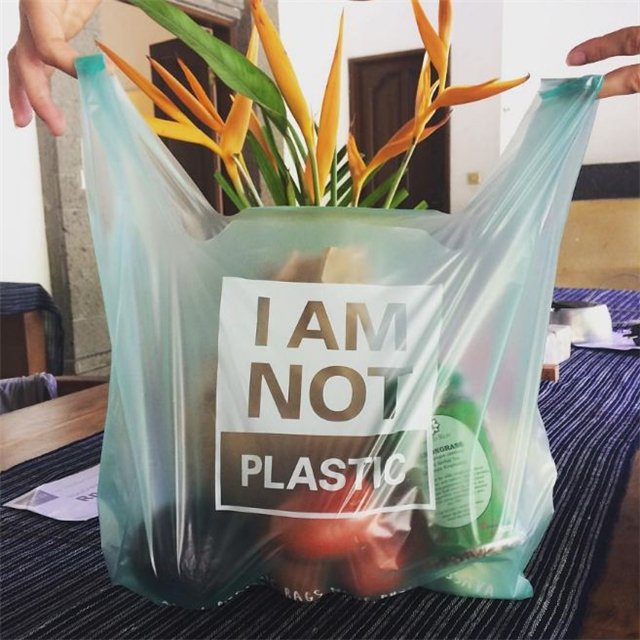 100% biodegradable plastic bags PVA water soluble shopping bags