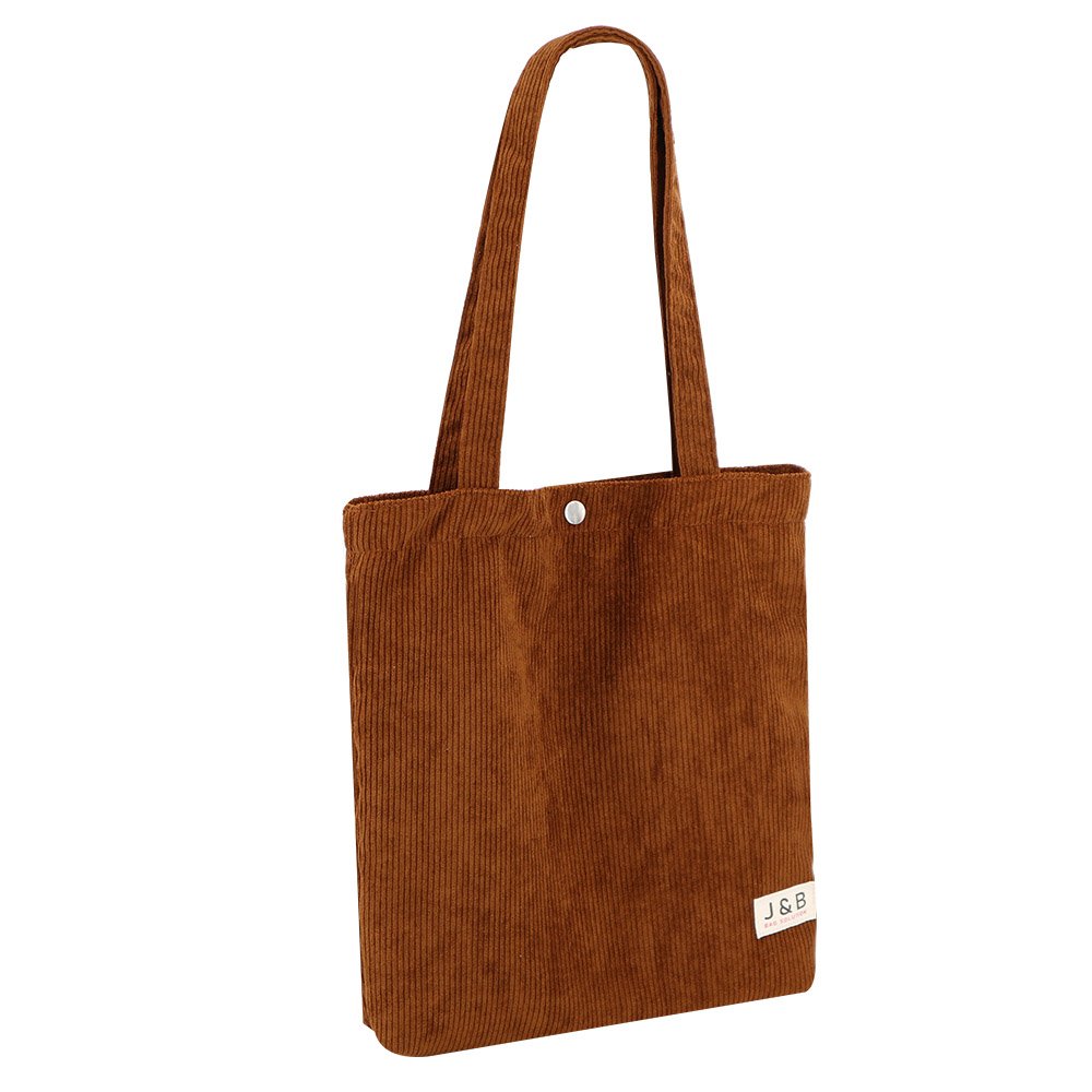 Special Material Corduroy Tote Shopping Bag With Custom Private Logo Shopping Duffle Bag Casual Grocery Shop Tote Bag For Lady