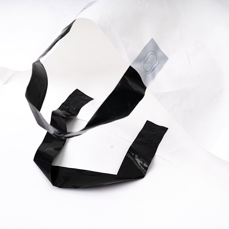 Carrier Bags Shopping Bags Clear Plastic Wholesale Printing Biodegradable Square Bottom Bag LDPE Gravure Printing Plastic Handle
