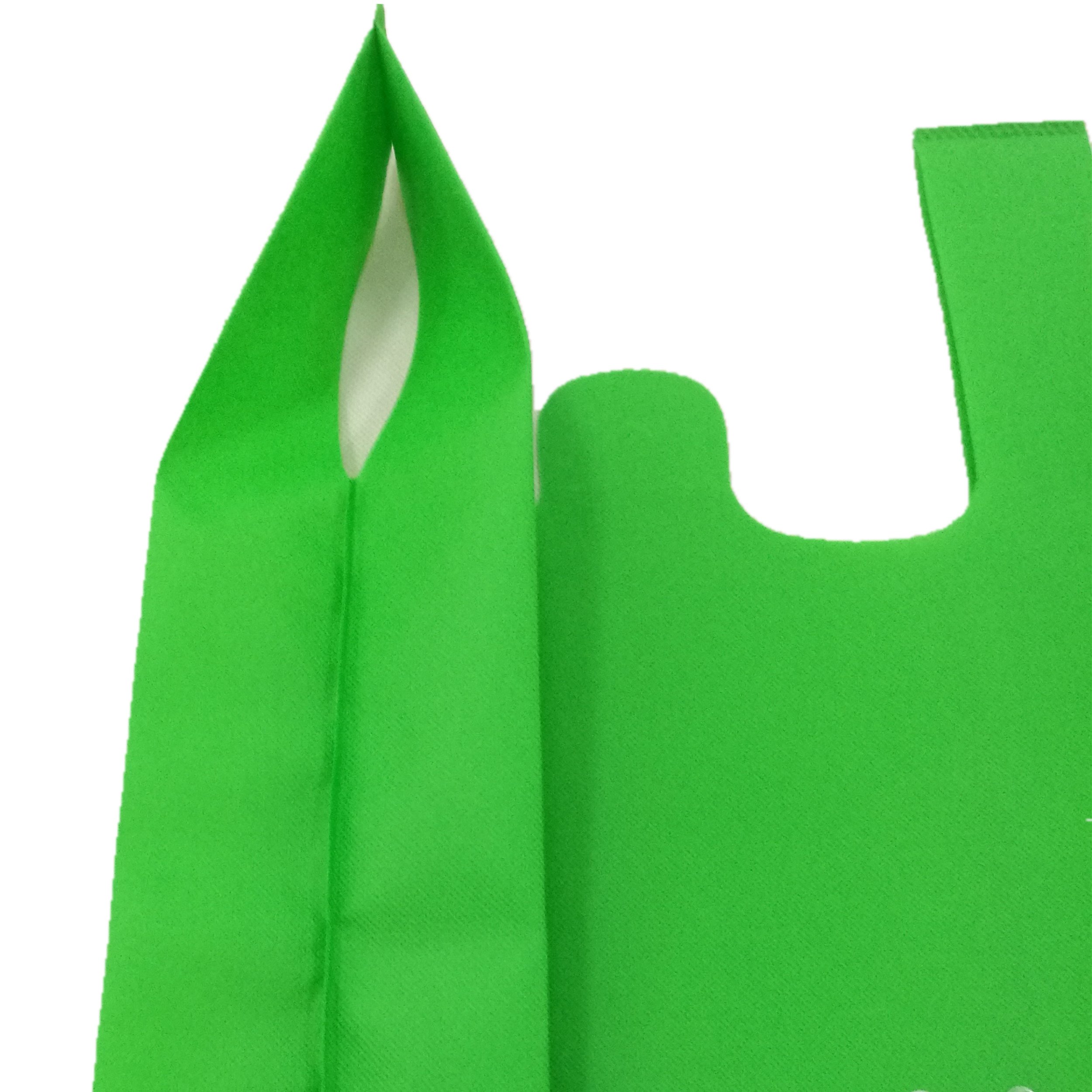 Non-woven fabric customizable Lifestyle vest tote bottomless reusable handheld shopping thank you Bags for Supermarket promotion