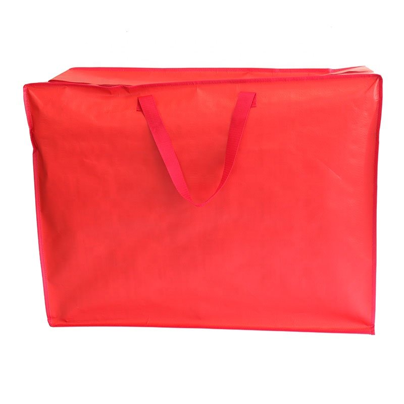 China Wholesale Custom Printing Logo Polypropylene Shopping Laminated Pp Woven zipper Bags Large PP Woven Shopping Bag