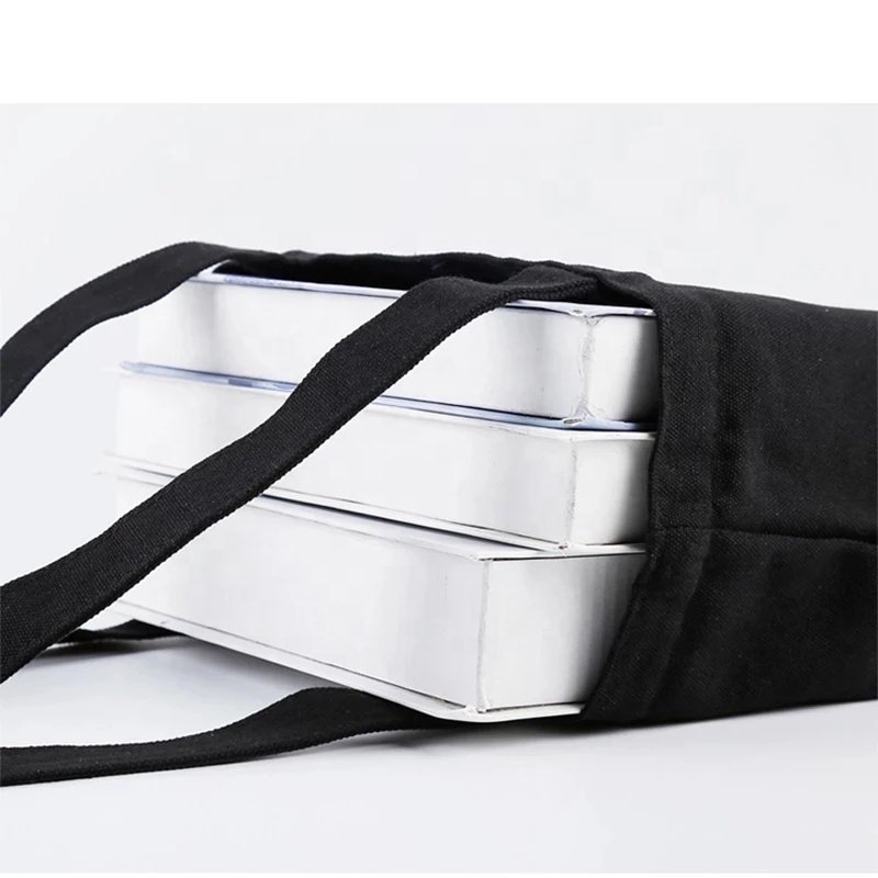 Letter Print Women Shopping Bag Canvas Shoulder Handbag Eco Storage Reusable Cotton Totes Bags