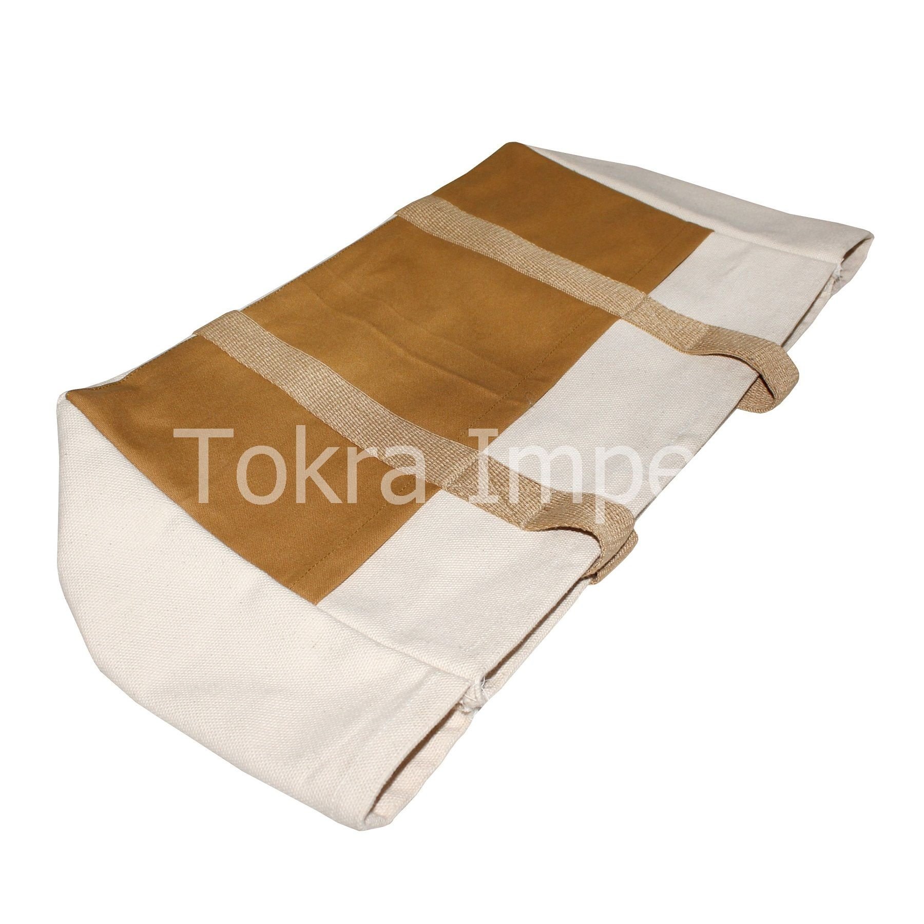 Custom Style Long Handle Casual Tote Bag Open Type 24 Oz Heavy Duty Tote Bags Canvas Shopping Gift & Branding Promotional Bag