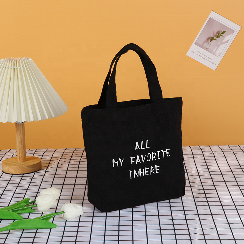 Custom Printed Logo Reusable Shopping Canvas Bags Top Quality Wholesale Canvas Tote Bag Shopper Bag