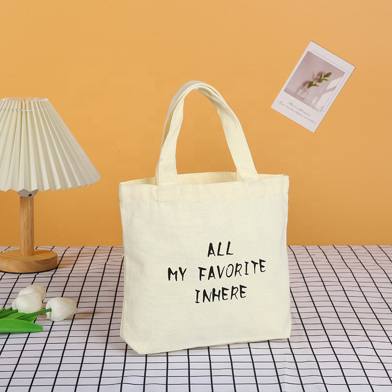 Custom Printed Logo Reusable Shopping Canvas Bags Top Quality Wholesale Canvas Tote Bag Shopper Bag