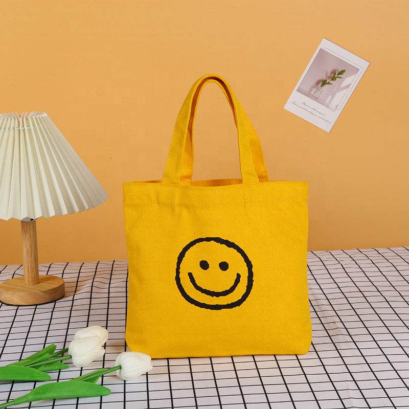 Custom Printed Logo Reusable Shopping Canvas Bags Top Quality Wholesale Canvas Tote Bag Shopper Bag